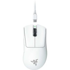 Razer DeathAdder V3 Pro Optisk Trådløs Mus - Ultimativ Præcision og Komfort i Hvid | Varenr. 8886419334163